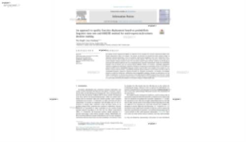 An approach to quality function deployment based on probabilistic linguistic term sets and ORESTE method for multi-expert multi-criteria decision making
